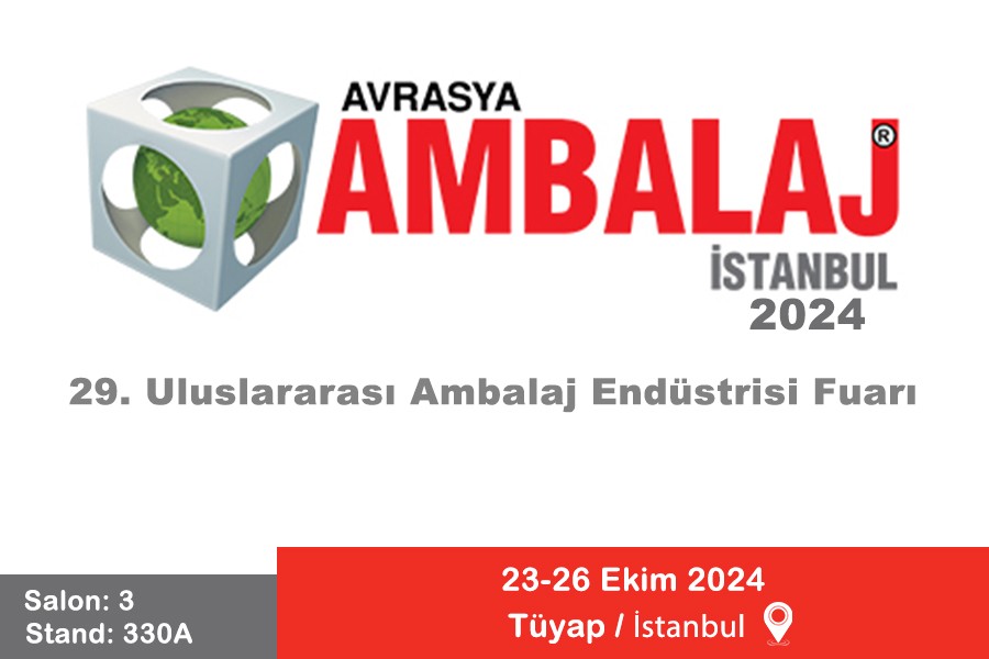 İkon Ambalaj olarak 23-26 Ekim 2024 tarihleri arasında TÜYAP İstanbul’da gerçekleşecek Avrasya Ambalaj Fuarı’nda yerimizi alıyoruz.